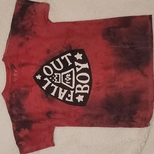 Fall Out Boy Tie Dye Boy Band Graphic Tee